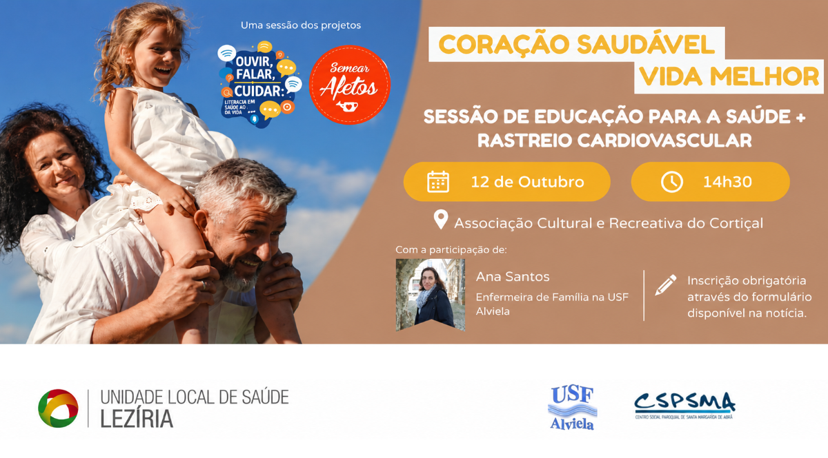 “Coração Saudável, Vida Melhor” promove educação para a saúde e rastreio cardiovascular